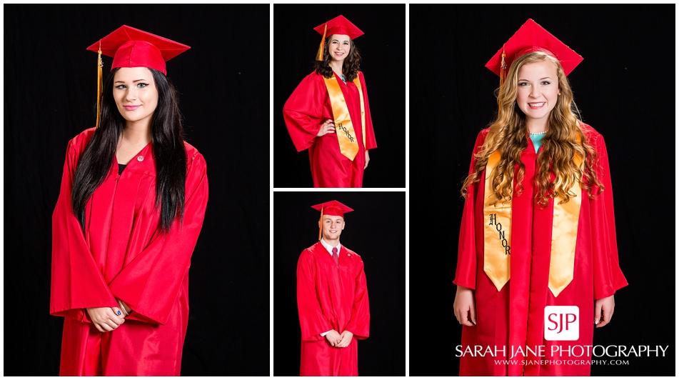 cap and gown photos, wlhs graduation, decatur il, sarah jane photography