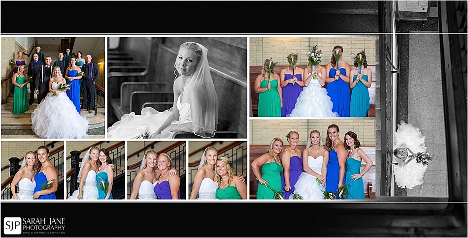 bridesmaid style wedding day