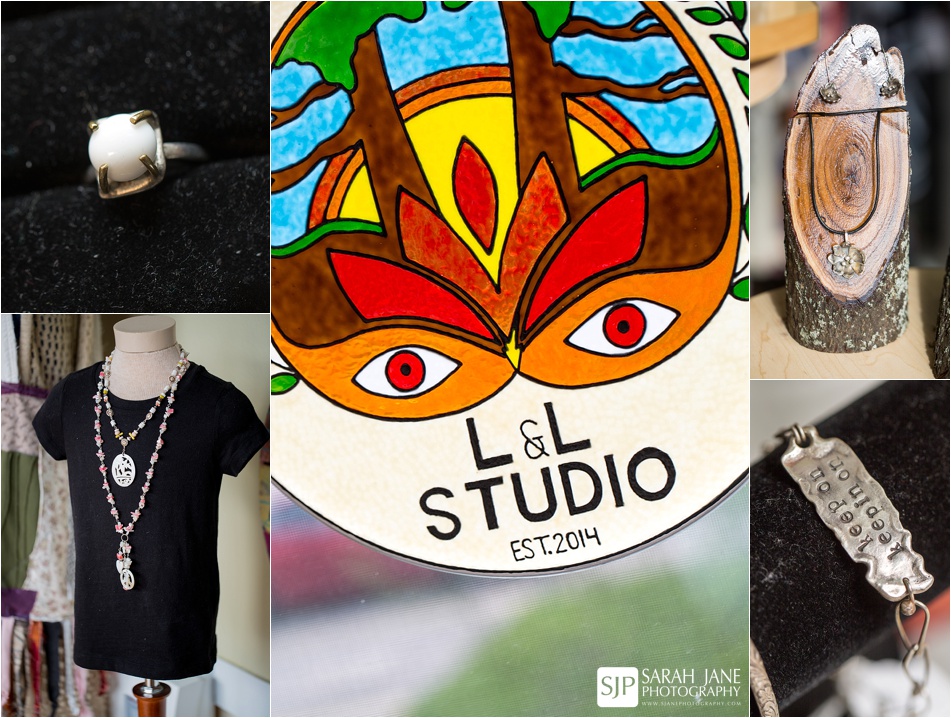 the laurel and the linden, l&l studios, local artist, local boutique, small business, small business feature, decatur il, businesses, shop local, decatur shops, sarah jane photography, custom jewelry, custom rings, metal art, custom stained glass, bottle lamps, purses, clothing