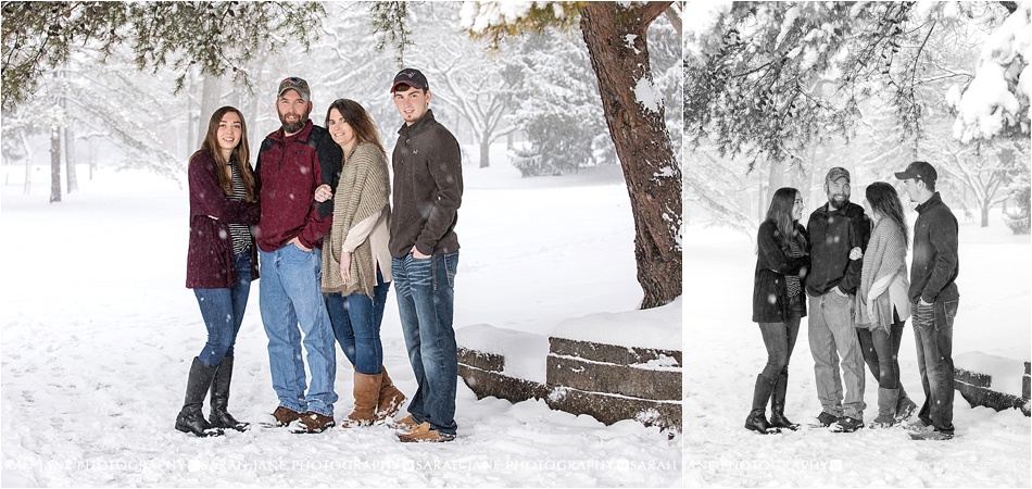 snow family portrait ideas